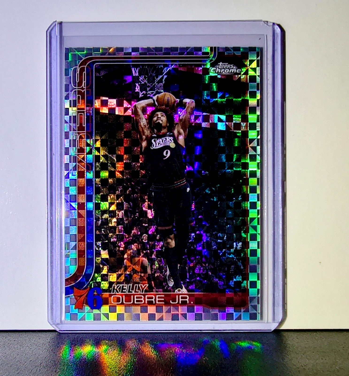 Kelly Oubre Jr. 2025-26 NBA Topps Chrome Update X-Fractor #138 Card 76ers
