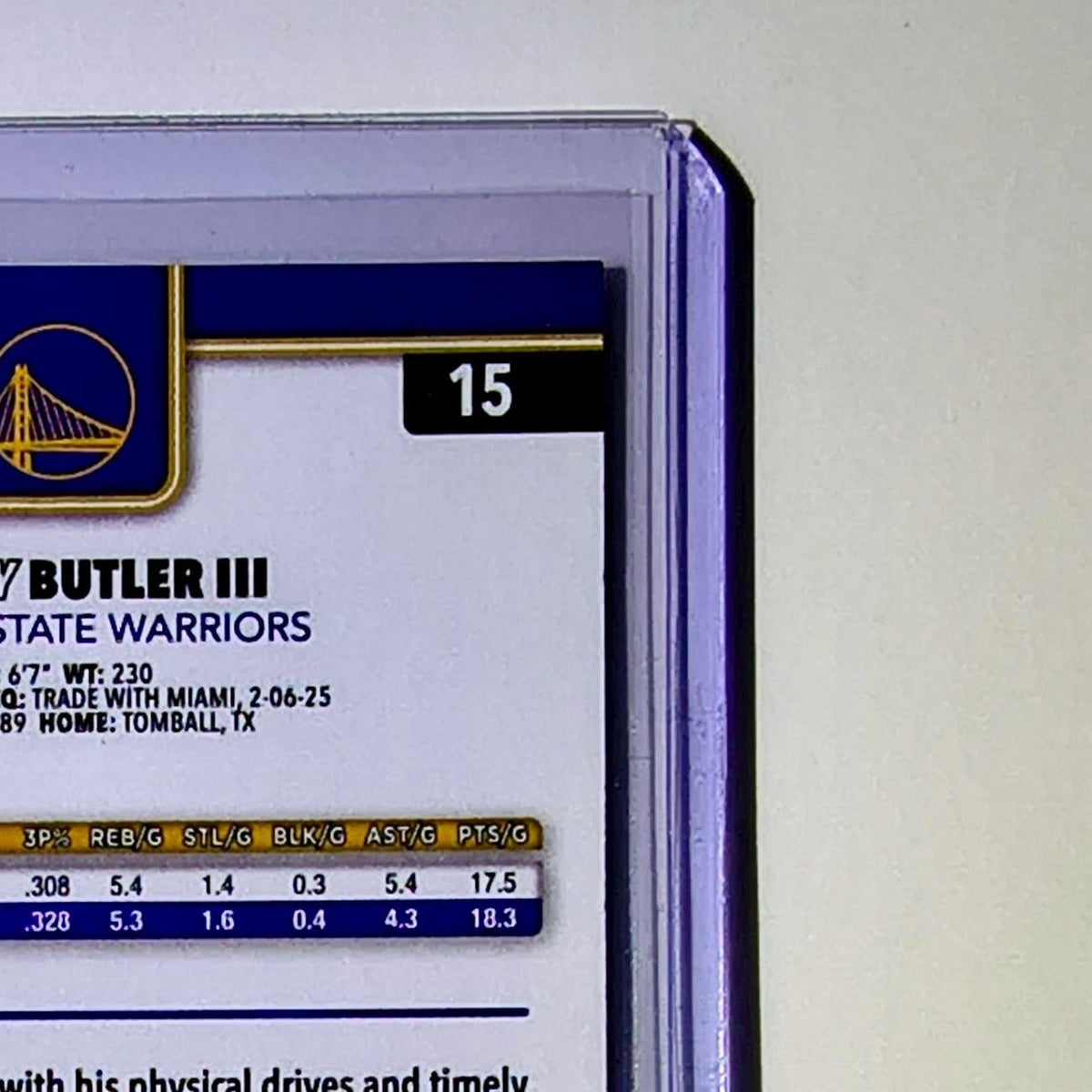 Jimmy Butler III 2025-26 NBA Topps Chrome Update #15 Card Golden State Warriors
