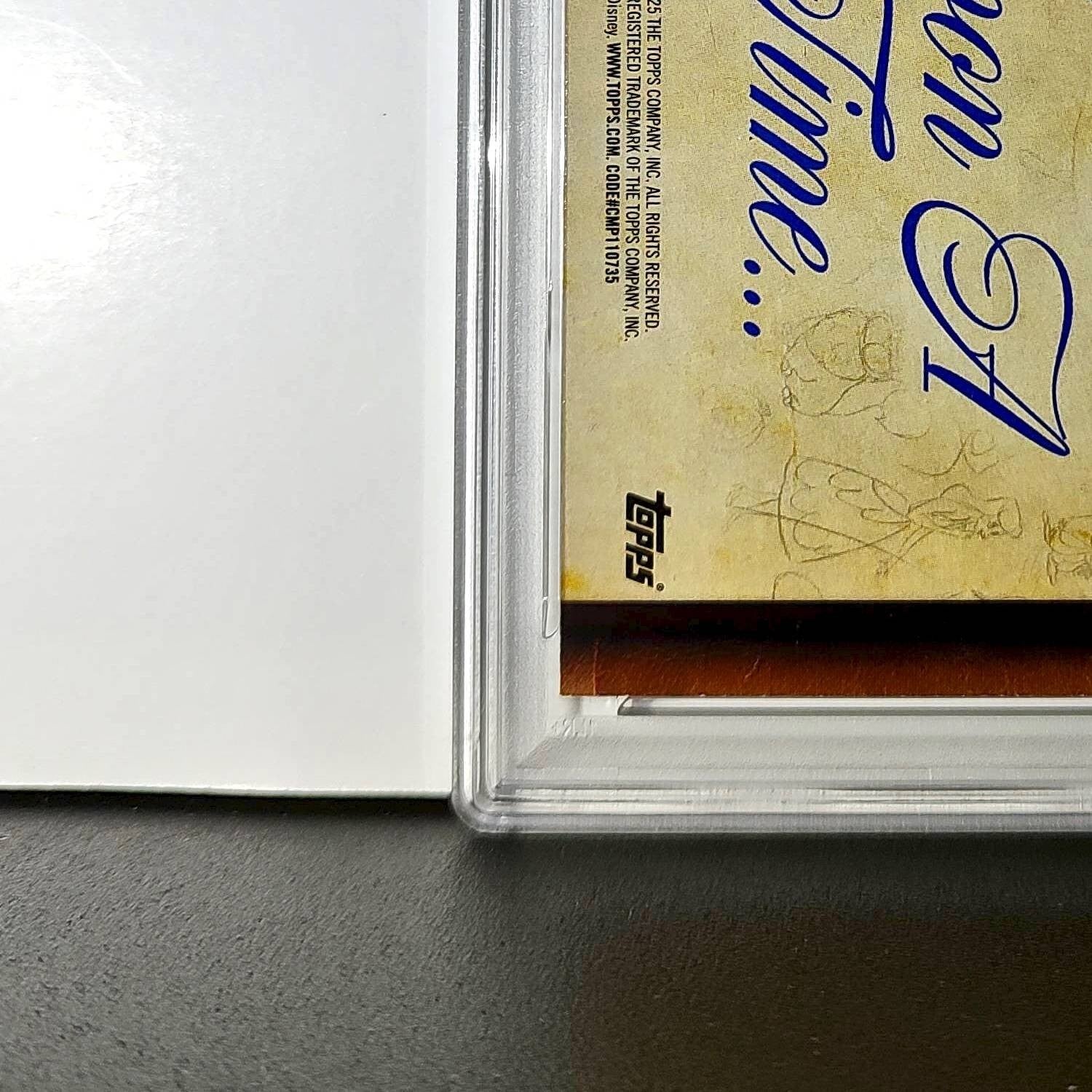 Cover 2025 Topps Disney Wonder #C75-1 Card Cinderella 75th Story PSA 7