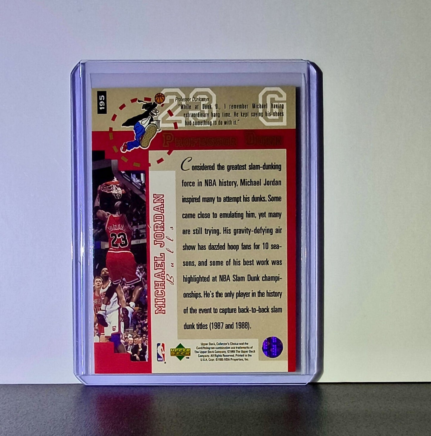 Michael Jordan 1995-96 Collector's Choice #195 Basketball Card Chicago Bulls