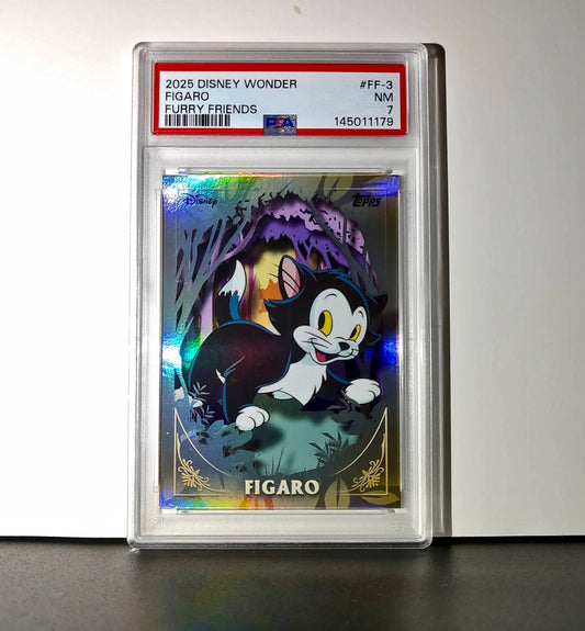 Figaro 2025 Topps Disney #FF-3 Furry Friends Card Pinocchio PSA 7