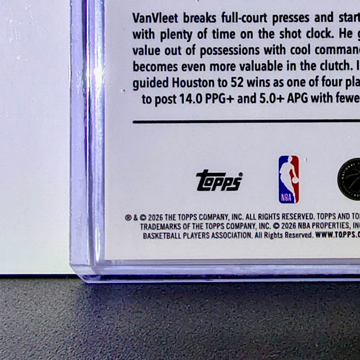 Fred VanVleet 2025-26 NBA Topps Chrome Update Refractor #61 Card Houston Rockets