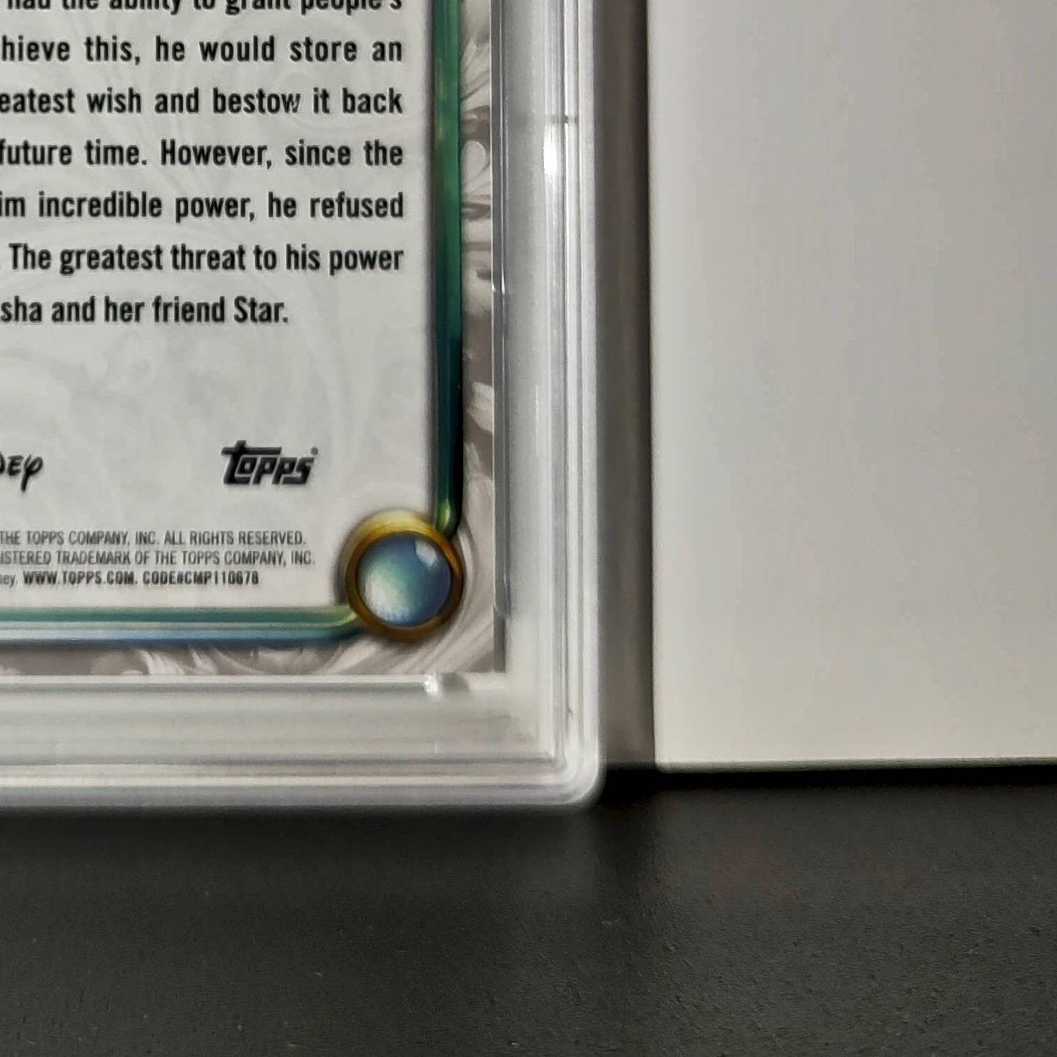 King Magnifico 2025 Topps Disney Wonder #100 Winter Variant Card Wish PSA 9