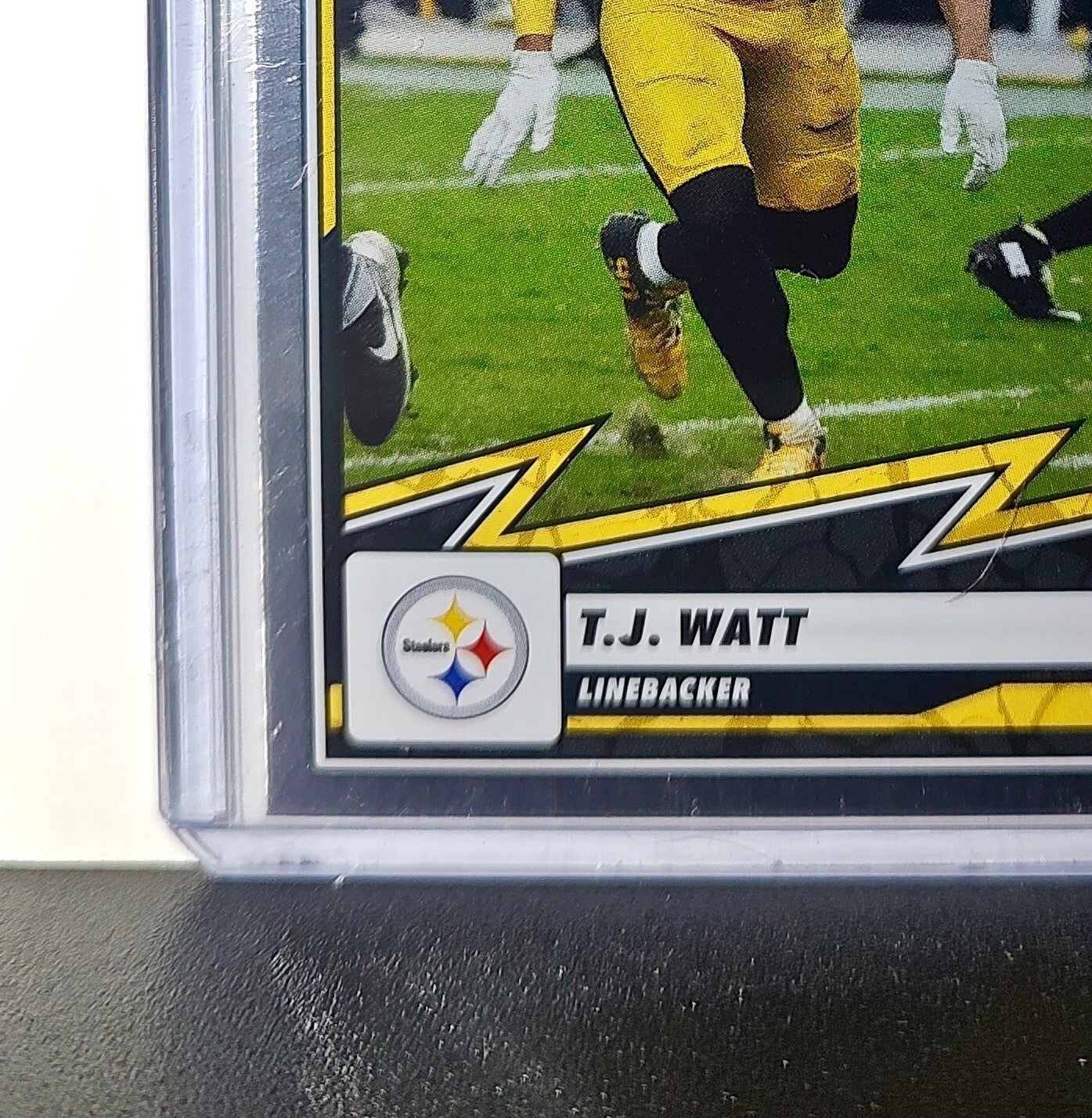 T.J. Watt 2025 Panini NFL #53 Foil Sticker Card Pittsburgh Steelers