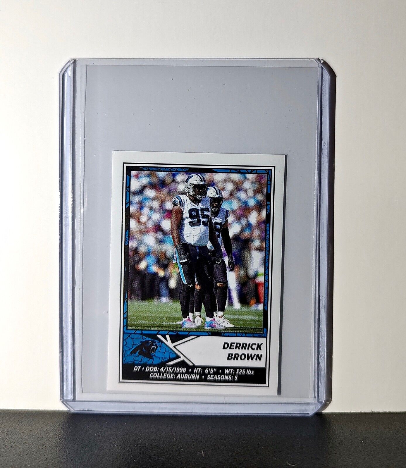 Derrick Brown 2024 Panini NFL Sticker #449 Carolina Panthers