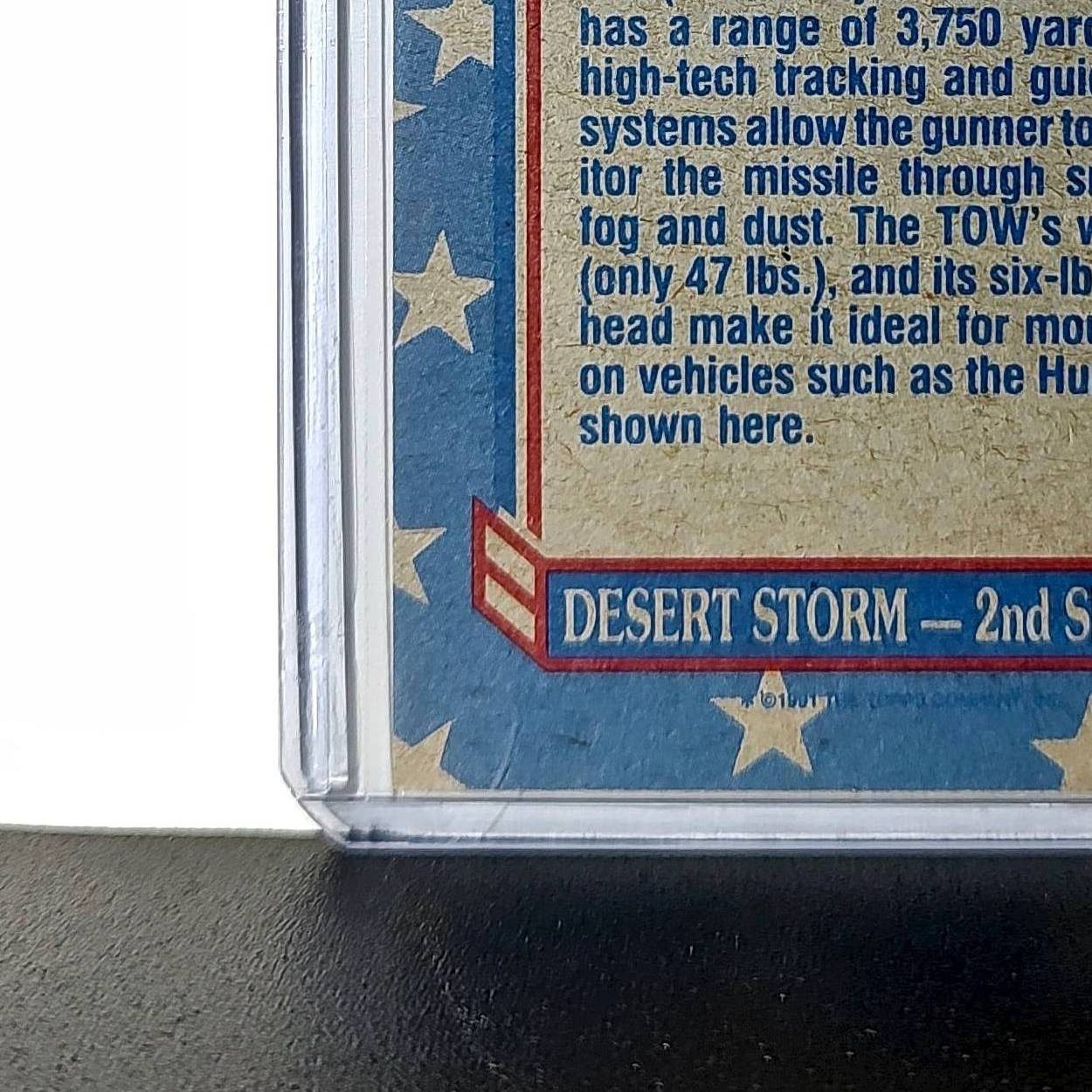 TOW Missile 1991 Topps Desert Storm #98 Card