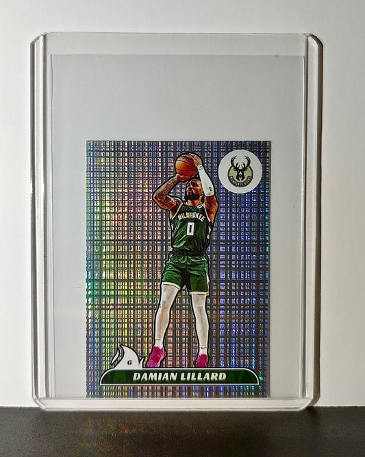 Damian Lillard 2024-25 Panini NBA #225 Foil Sticker Card Milwaukee Bucks