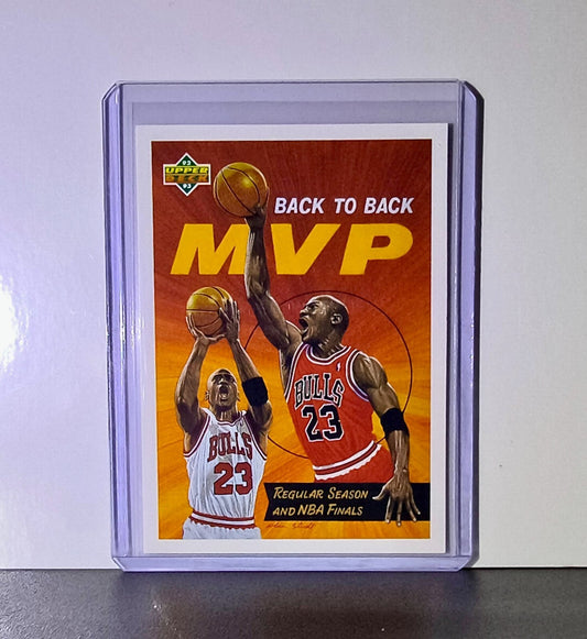 Michael Jordan 1992-93 Upper Deck Back to Back MVP #67 Card Chicago Bulls