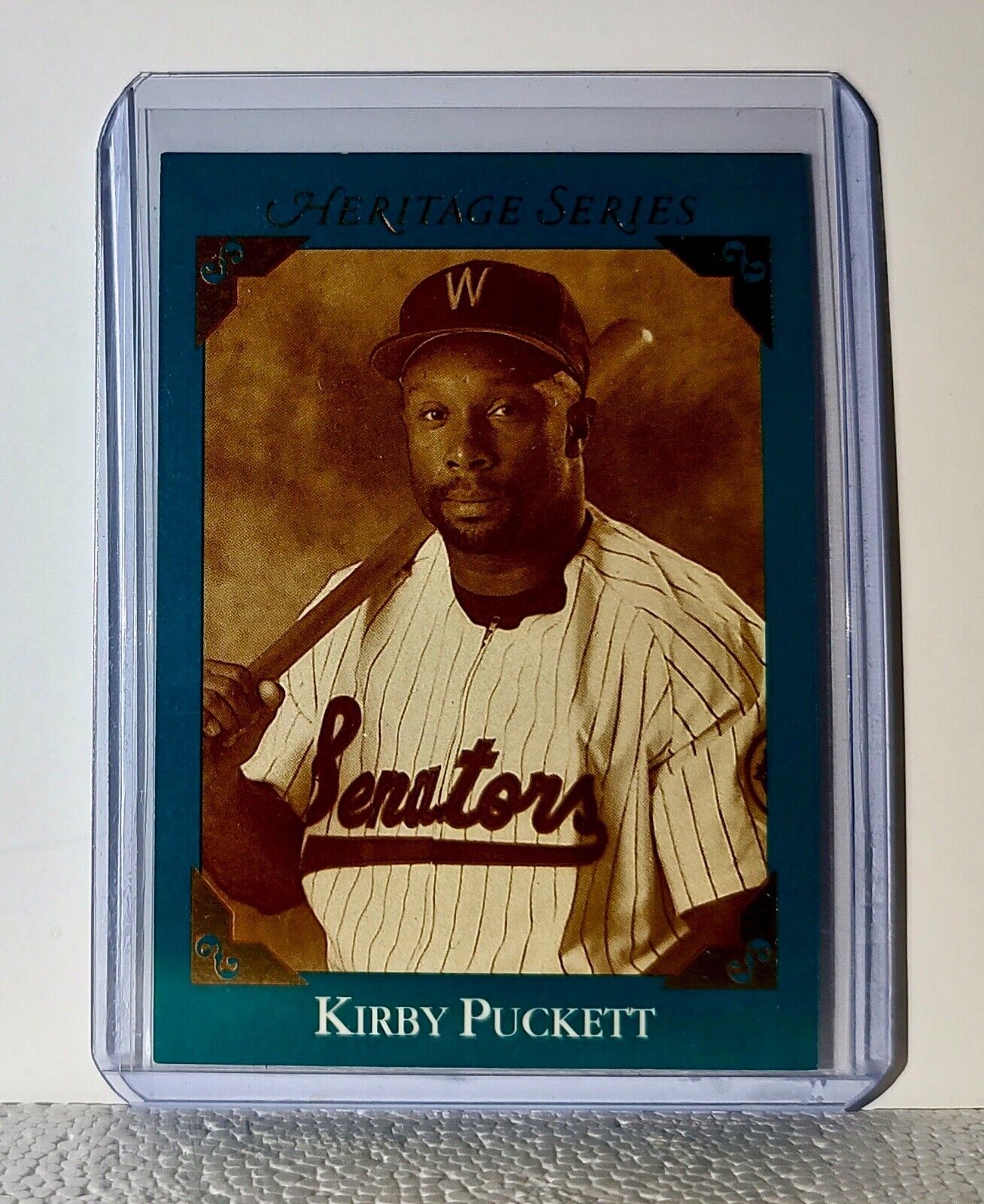 Kirby Puckett 1992 Leaf MLB #BC-14 Heritage Series Card Washington Senators