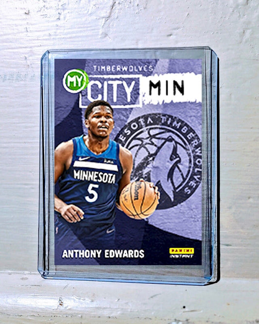 Anthony Edwards 2023-24 Panini NBA #18 MyCity Card Timberwolves 1/543