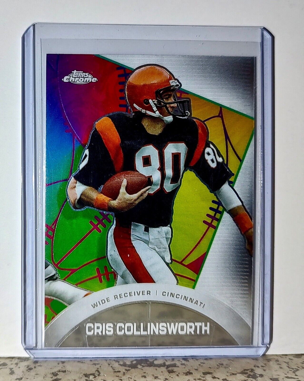 Chris Collinsworth 2023 Topps Chrome ALL-ETCH NFL CAE-12 Card Cincinnati Bengals