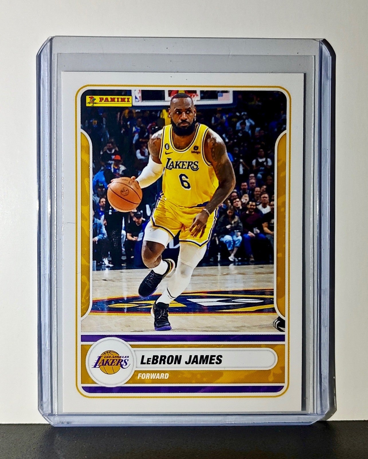 Lebron James 2023-24 Panini NBA #93 Sticker Card Los Angeles Lakers