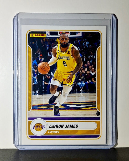 Lebron James 2023-24 Panini NBA #93 Sticker Card Los Angeles Lakers