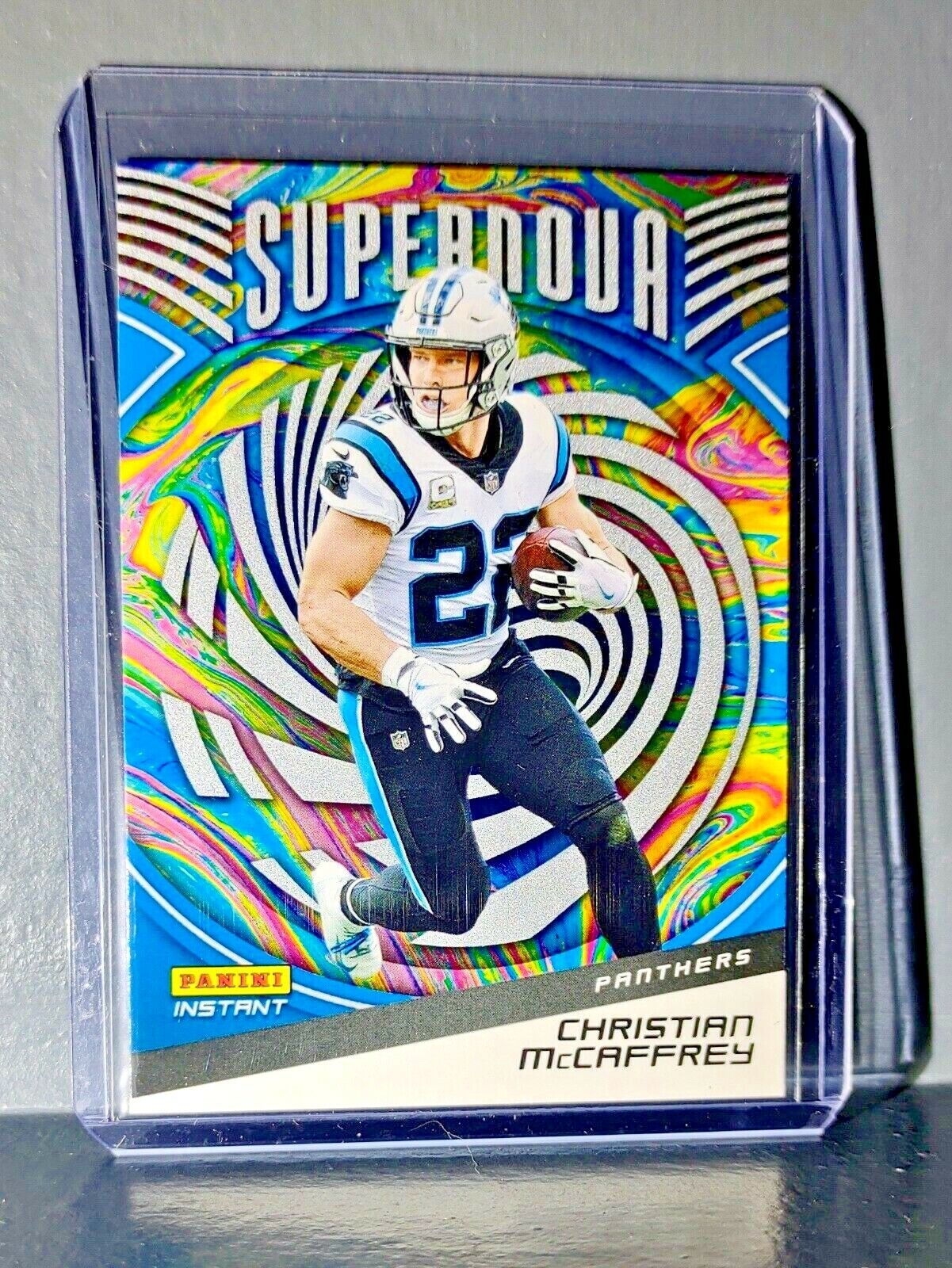 Christian McCaffrey 2021 Panini NFL Instant Supernova #4 Football Card 1 of 3357