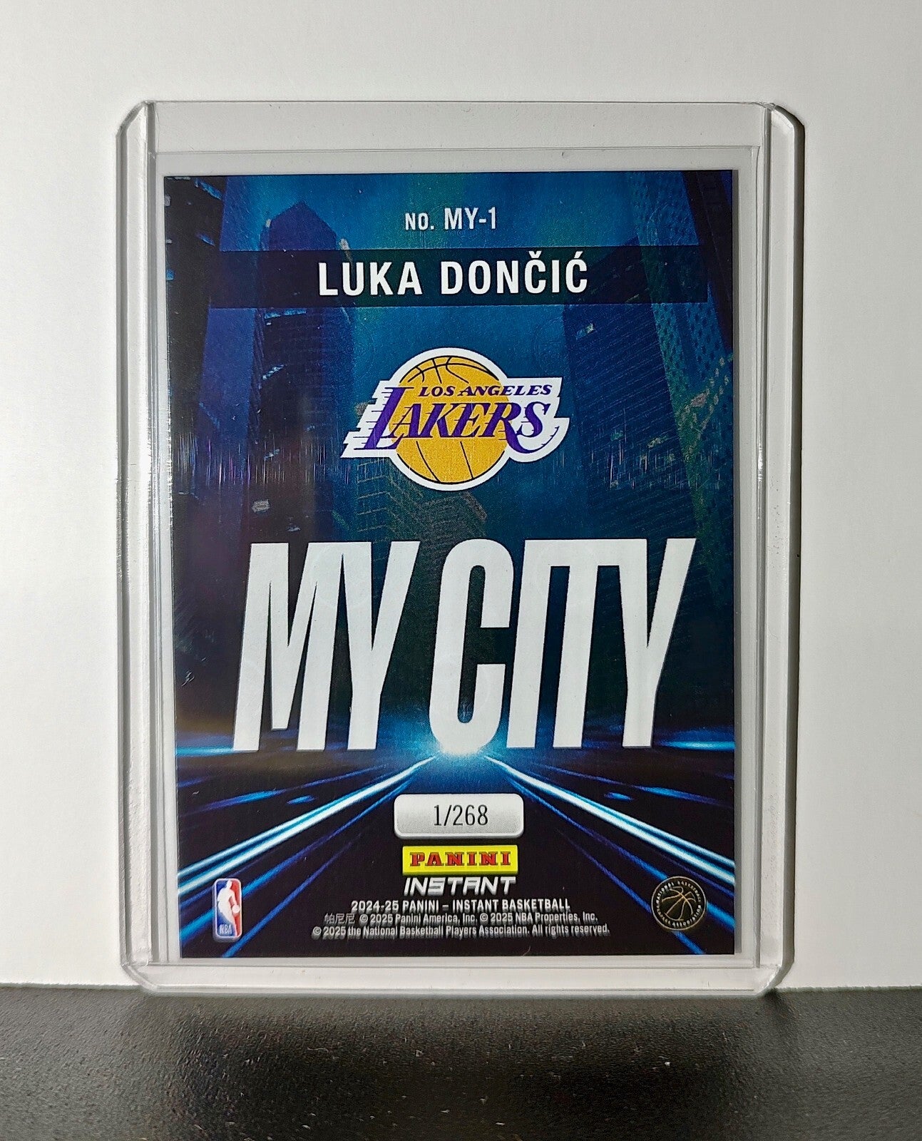 Luka Doncic 2024-25 Panini MyCity NBA #1 Basketball Card Lakers 1/268