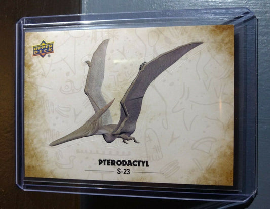 2015 Upper Deck Dinosaurs Pterodactyl #S-23 Trading Sticker Card