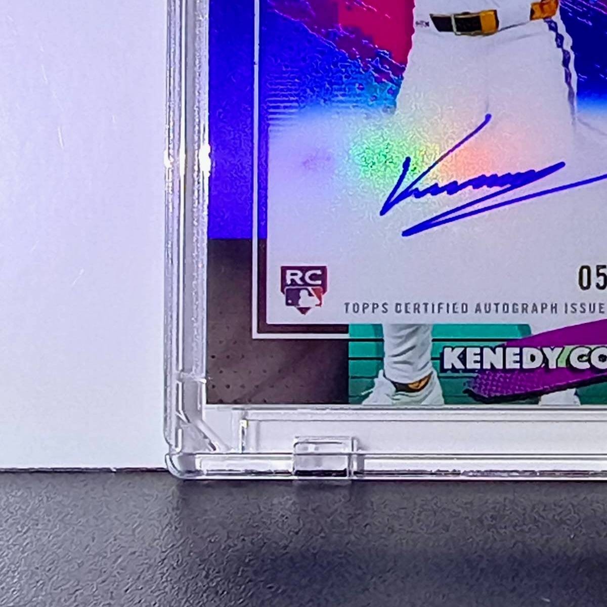 Kenedy Corona Rookie 2026 MLB Topps Finest FA-KC Autograph Refractor Card 56/150