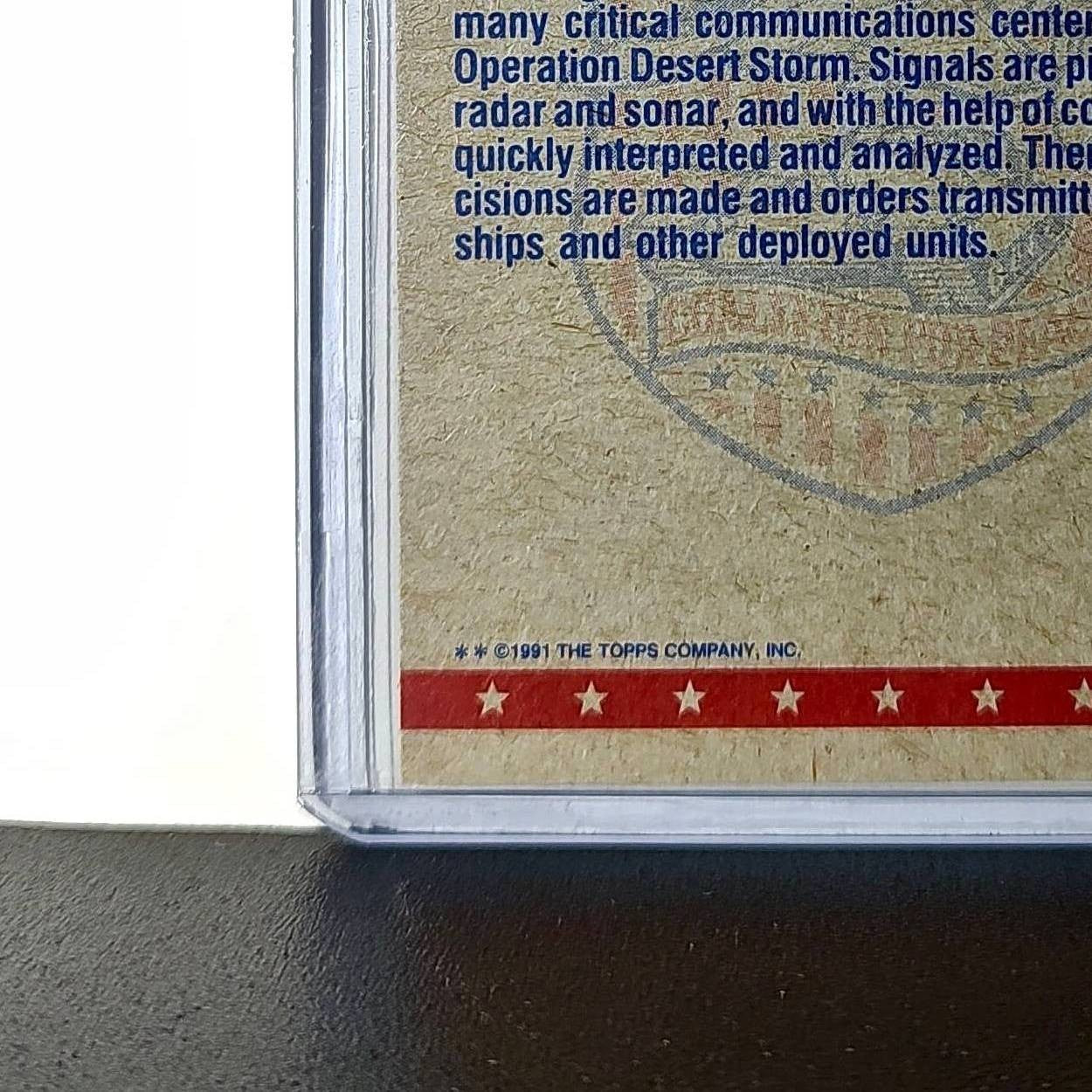 Aegis Control Center 1991 Topps Desert Storm #67 Card