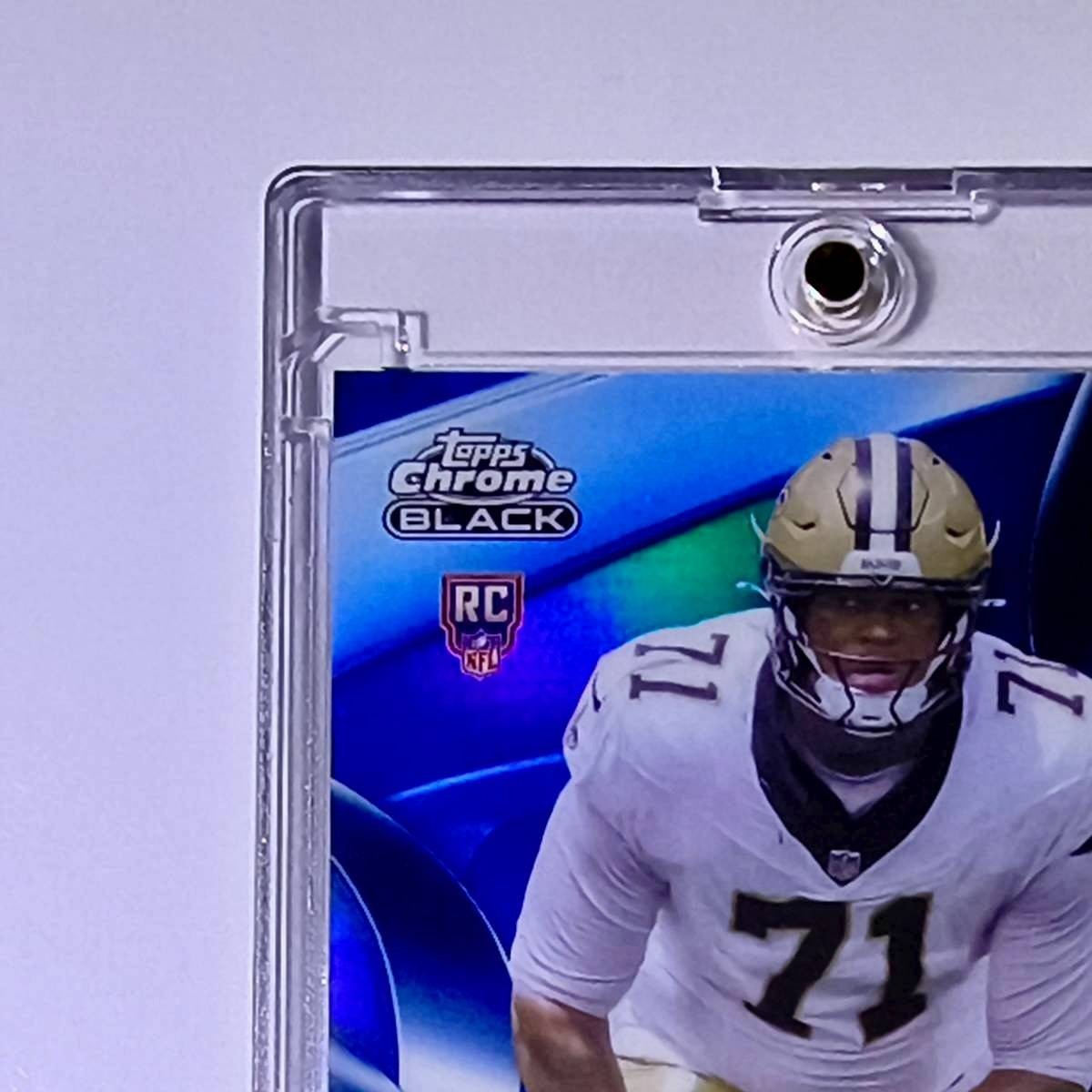 Kelvin Banks Jr Rookie 2025 NFL Topps Chrome Black #134 Blue Refractor 139/150