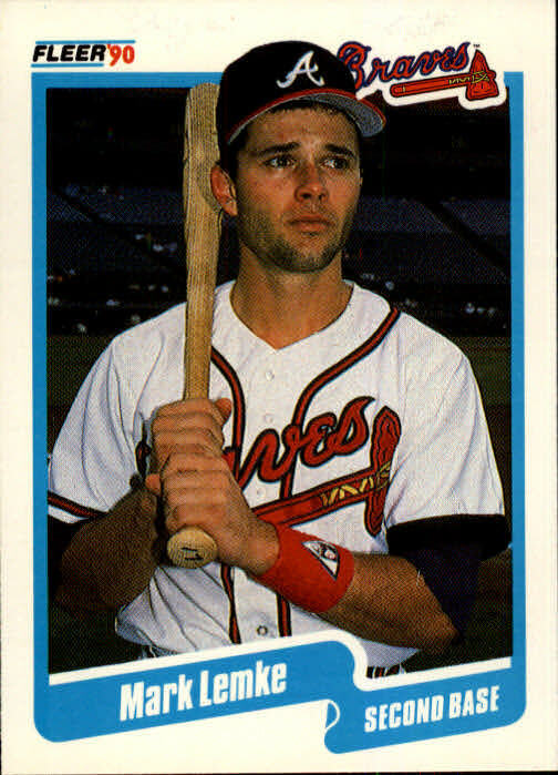 1990 Mark Lemke Fleer Baseball Card #587