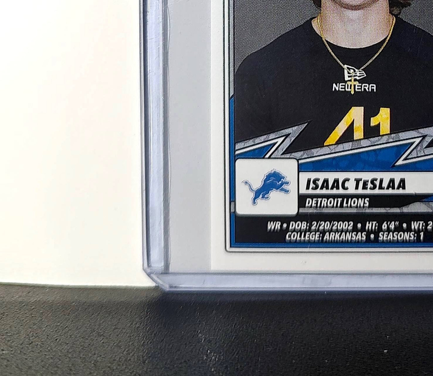 Isaac TeSlaa Rookie 2025 Panini NFL #384 Sticker Detroit Lions