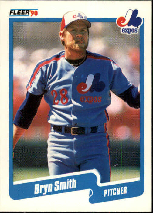 1990 Bryn Smith Fleer Baseball Card #361