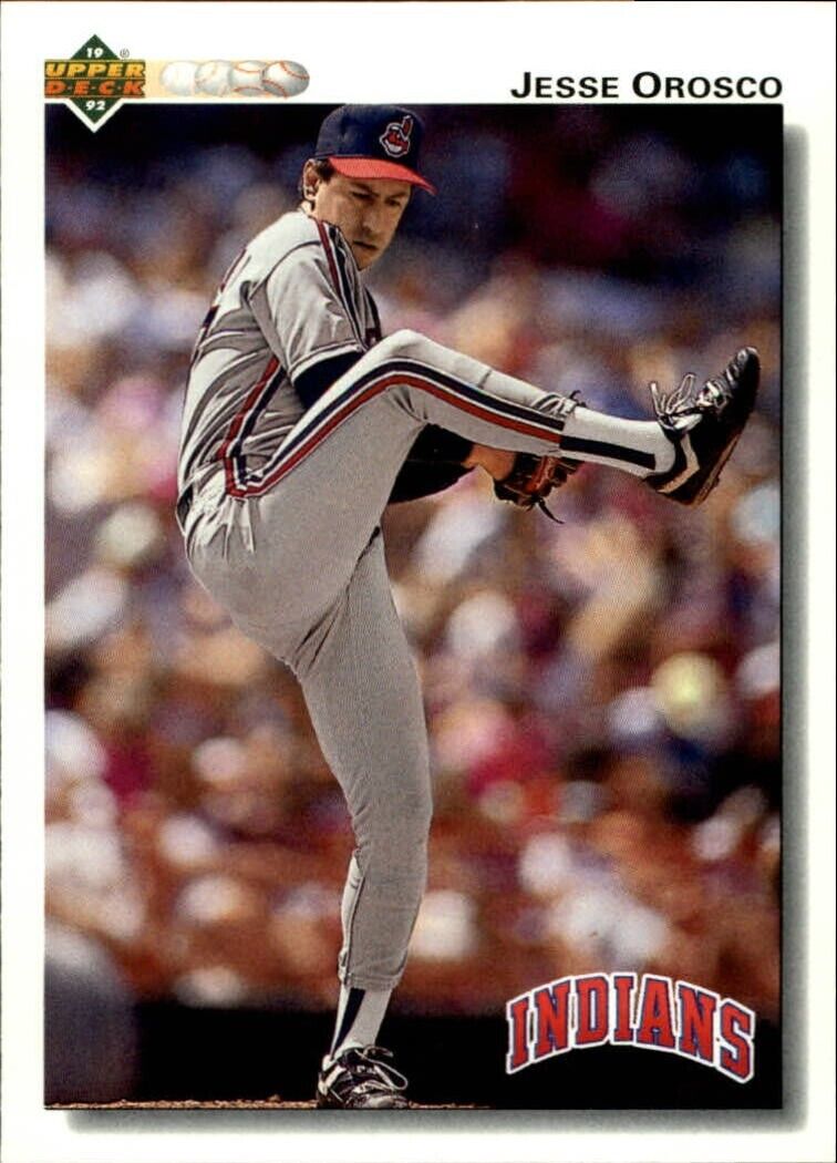 Jesse Orosco 1992 Upper Deck MLB #580 Baseball Card Cleveland Indians