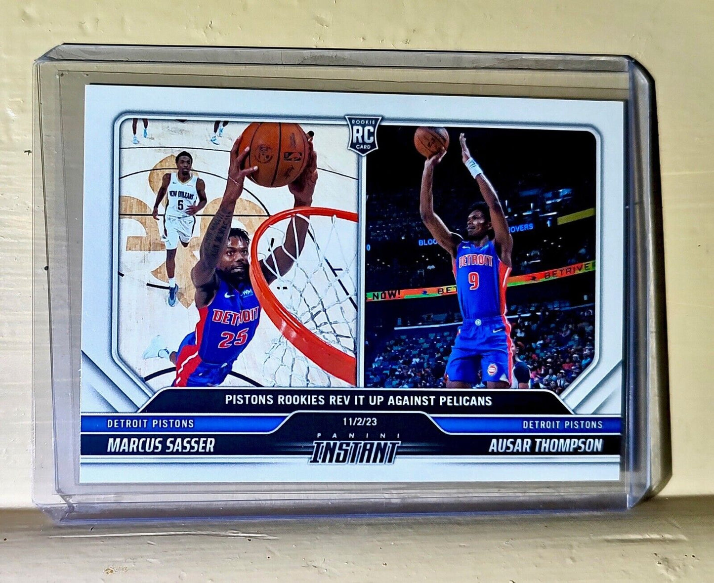 Ausar Thompson / Marcus Sasser 2023-24 Panini NBA Rookie Card Pistons 1 of 79