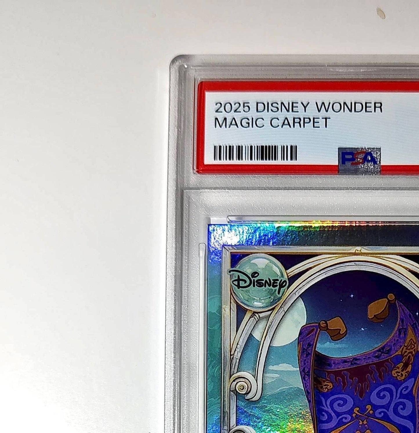 Magic Carpet 2025 Topps Disney Wonder #131 Diamond Card Aladdin PSA 6