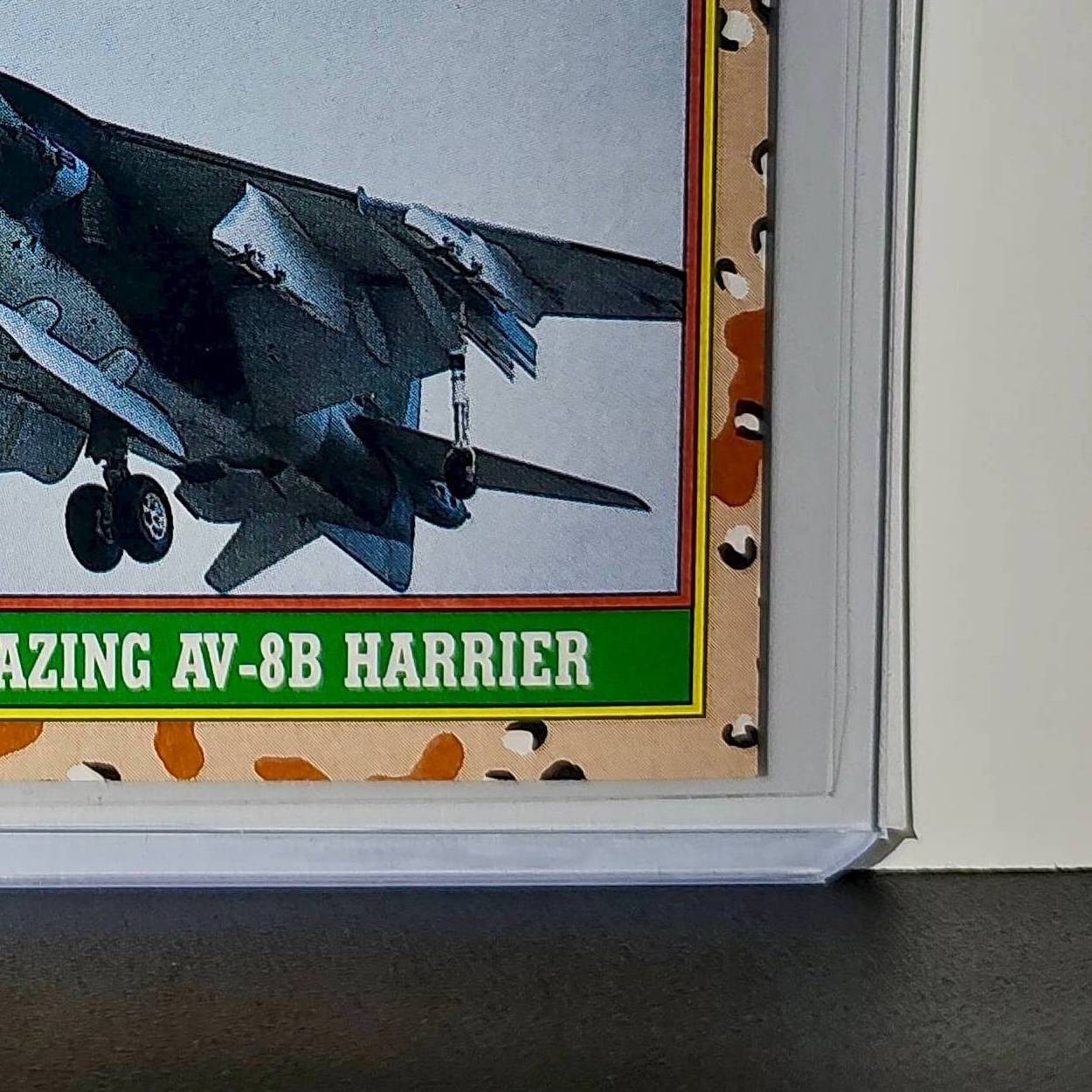The Amazing AV-8B Harrier 1991 Topps Desert Storm #32 Card
