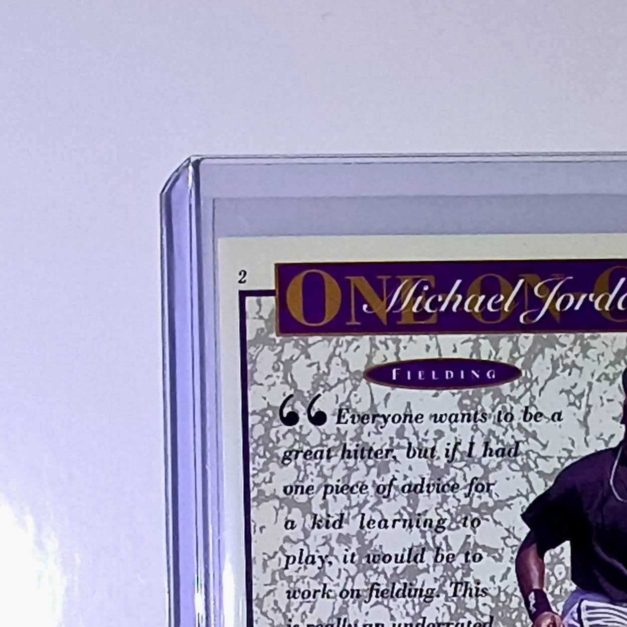 Michael Jordan 1995 Upper Deck Minors One on One #2 Card Birmingham Barons