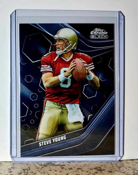 Steve Young 2023 Topps Chrome Black NFL #144 Football Card San Francisco 49ers