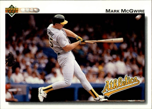 Mark McGwire 1992 Upper Deck MLB #153 Baseball Card Oakland Athletics