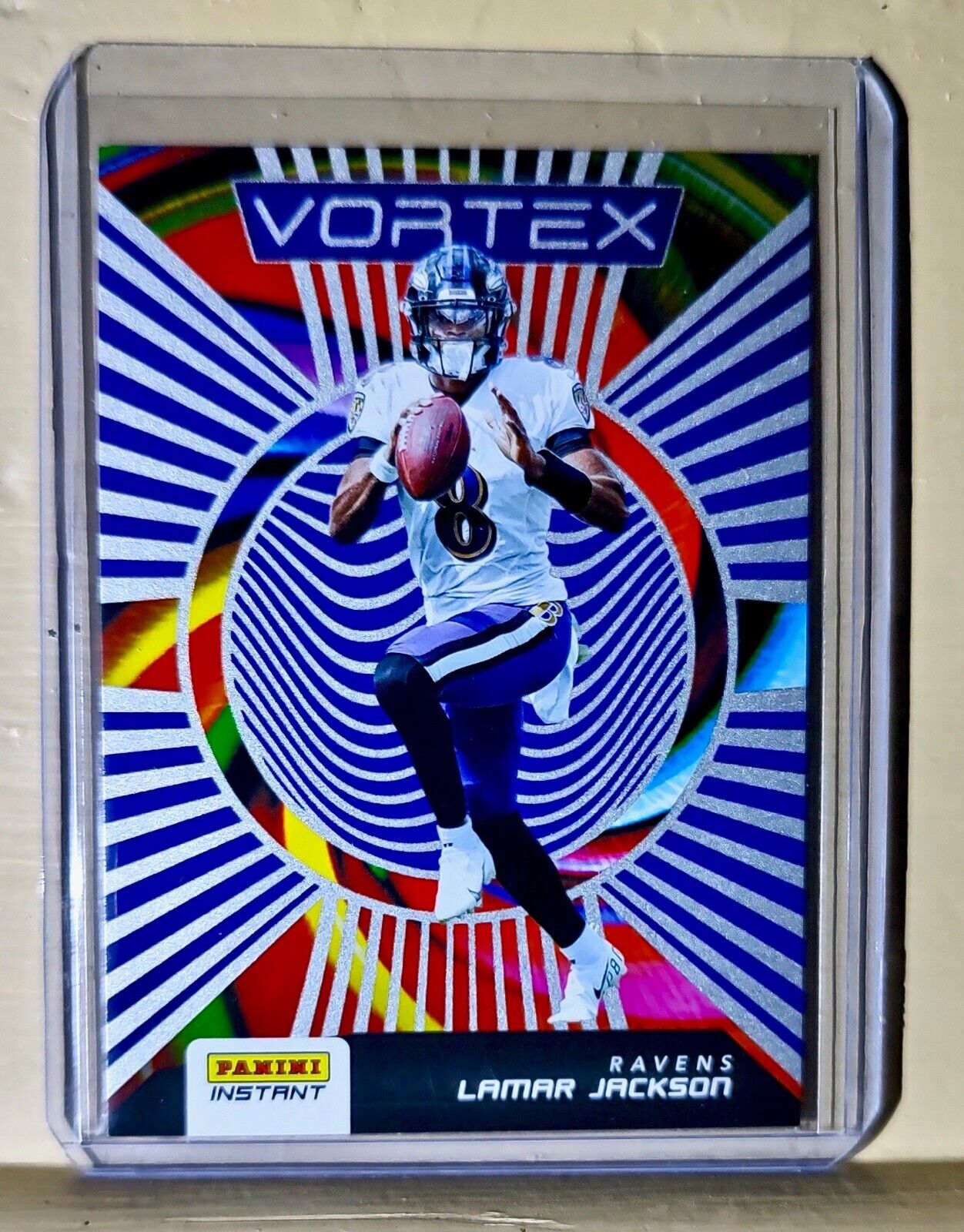 Lamar Jackson 2020 Panini NFL Instant Vortex #4 Football Card 1/935