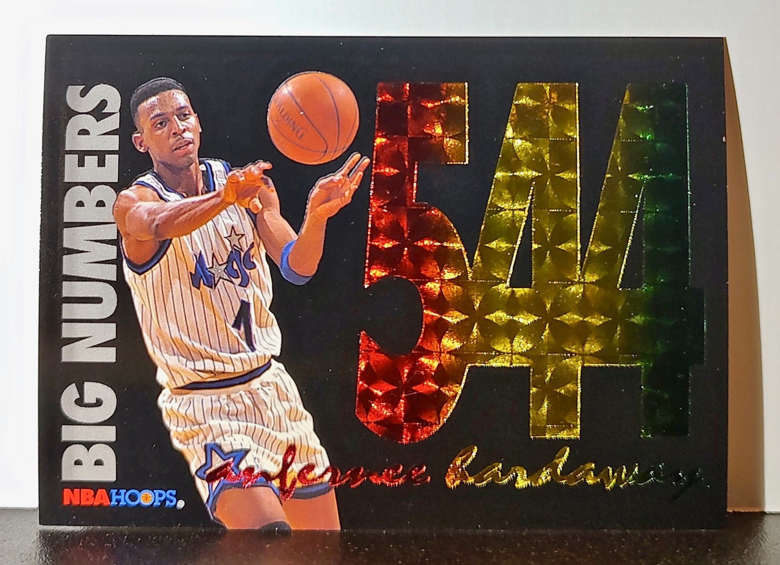1994-95 Skybox NBA Hoops Big Numbers Cards Set of 12 with Acrylic Display