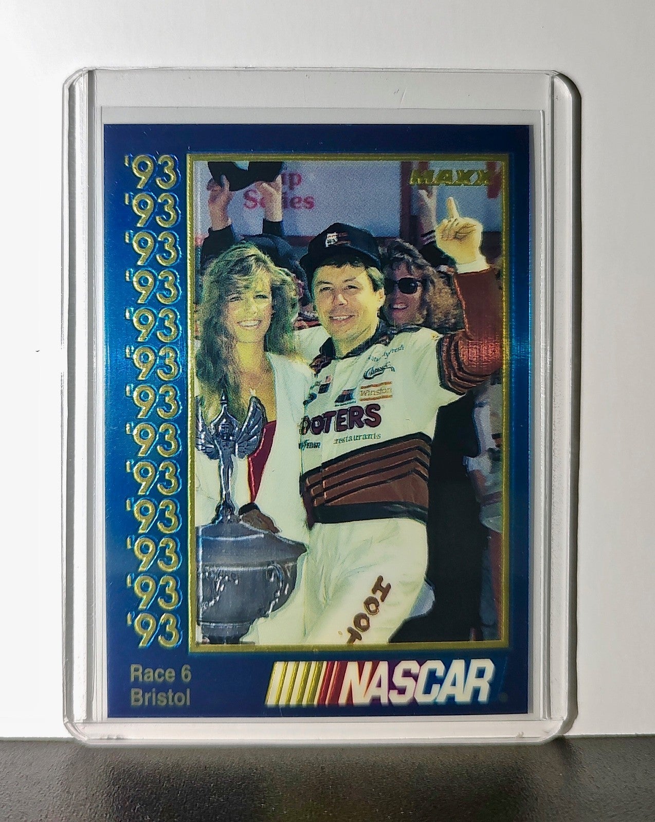 Race 6 Bristol YR 1993 Maxx Premier Plus Racing #184 NASCAR Card AK Racing