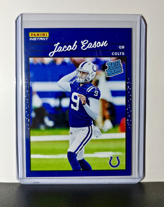 Jacob Eason Rookie 2020 Panini NFL #36 Rated Rookie Card Indianapolis Colts