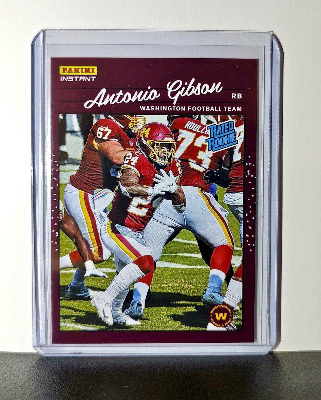 Antonio Gibson Rookie 2020 Panini NFL #27 Rated Rookie Washington Football Team