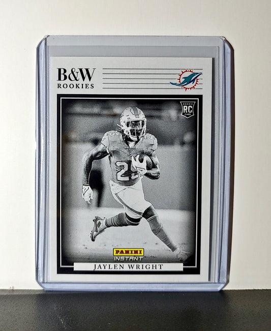 Jaylen Wright 2024 Panini NFL #11 Black & White Rookies Card Dolphins 1 of 680