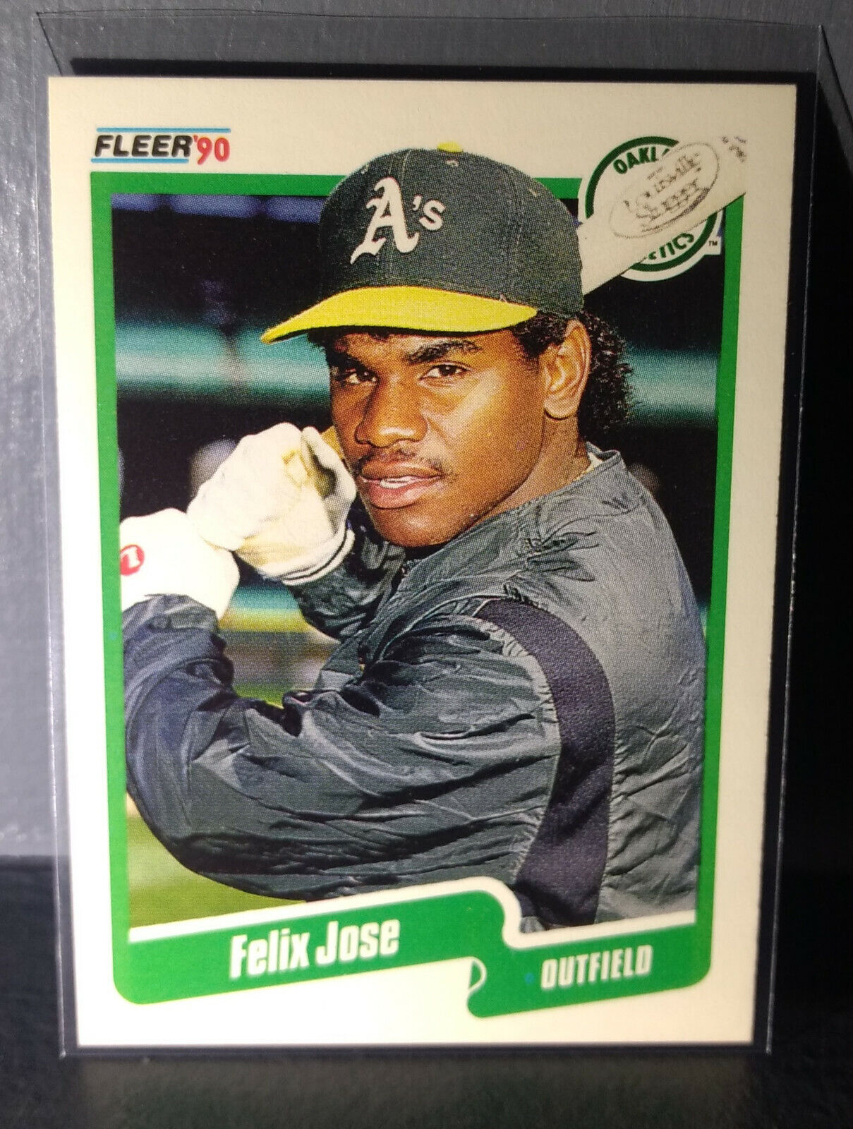 1990 Felix Jose Fleer Baseball Card #13
