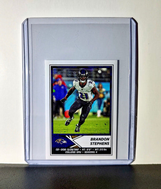 Brandon Stephens 2024 Panini NFL Sticker #117 Baltimore Ravens