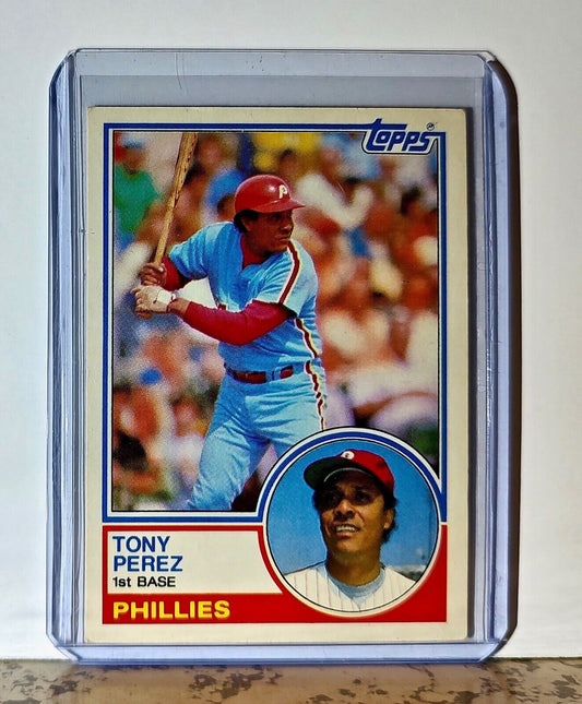 Tony Perez 1983 Topps MLB #85T Baseball Card Philadelphia Phillies