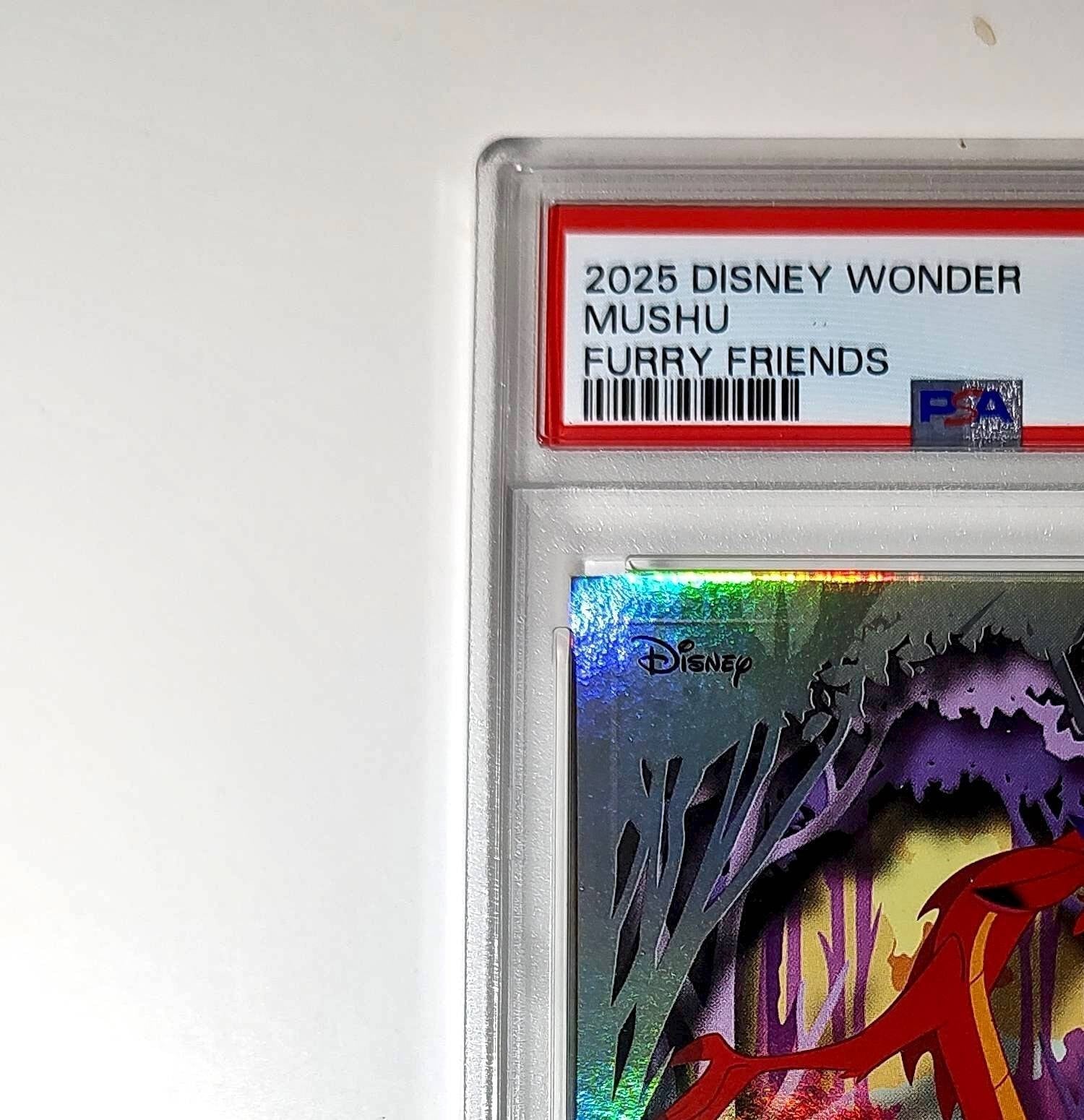 Mushu 2025 Topps Disney #FF-16 Furry Friends Card Mulan PSA 8