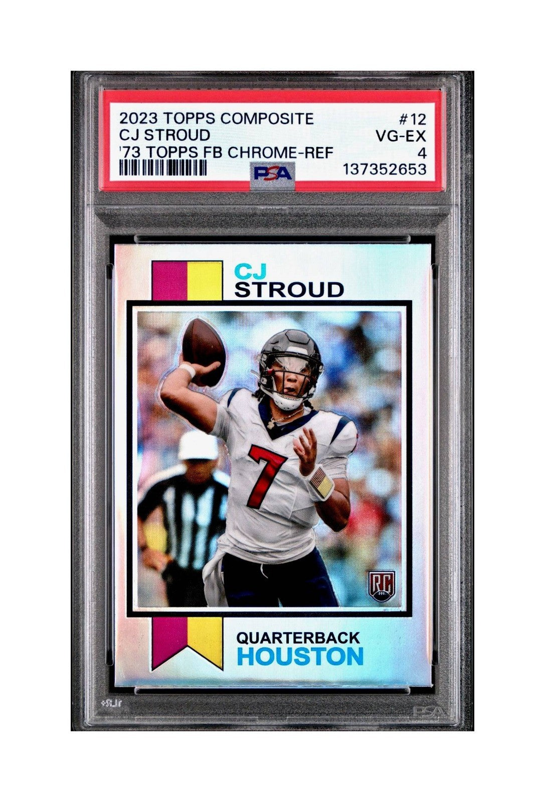 CJ Stroud 2023 Topps Chrome 1973 Refractor #1973-12 PSA 4 VG-EX