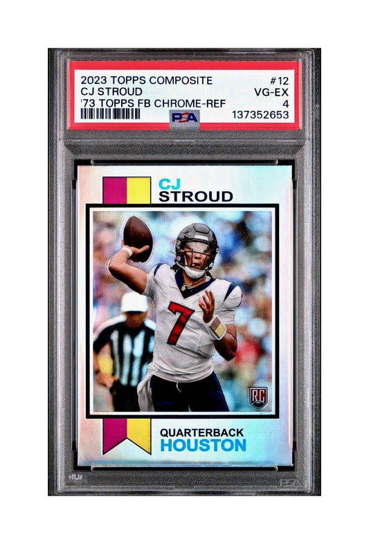 CJ Stroud 2023 Topps Chrome 1973 Refractor #1973-12 PSA 4 VG-EX