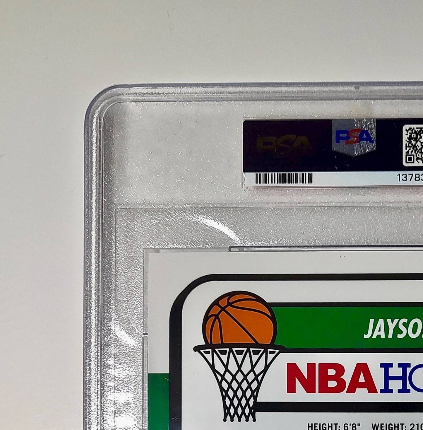 Jayson Tatum 2023 Panini Premium Stock NBA Hoops #9 Jumbo PSA 9 Mint