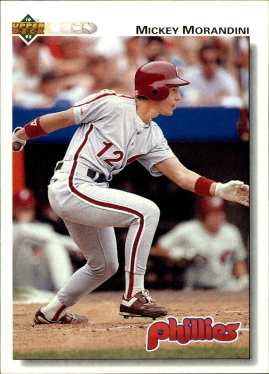 Mickey Morandini 1992 Upper Deck MLB #449 Baseball Card Philadelphia Phillies