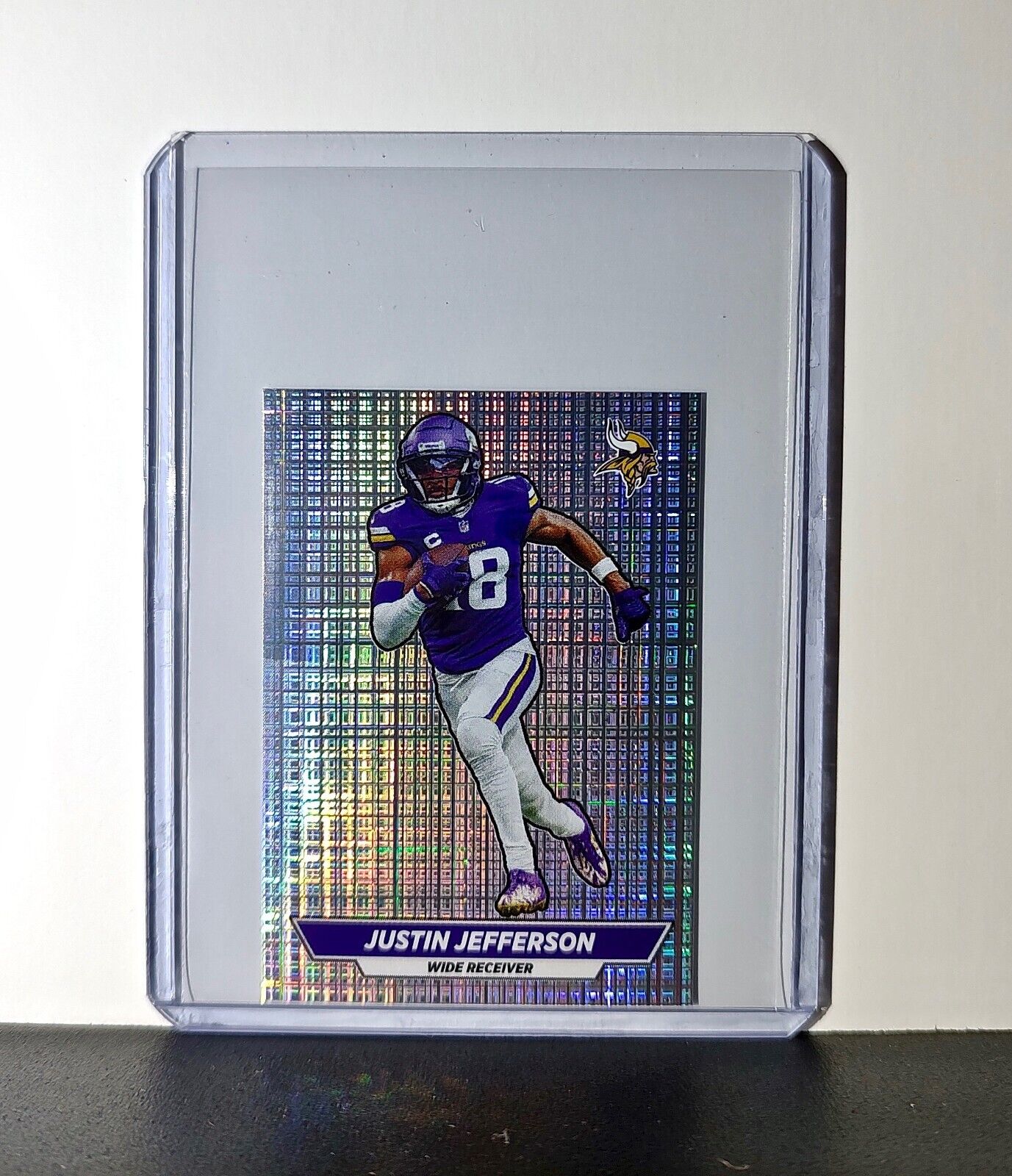 Justin Jefferson 2024 Panini NFL Sticker #424 Foil Minnesota Vikings
