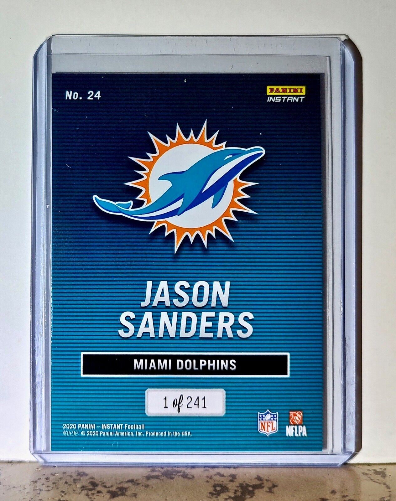 Jason Sanders 2020 Panini All-Pro NFL #24 Football Card 1/241 Miami Dolphins