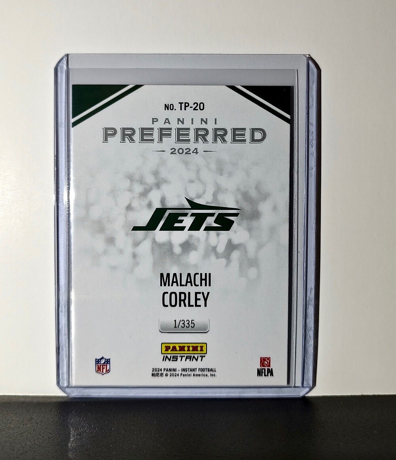 Malachi Corley 2024 Panini Preferred NFL #20 Rookie Card New York Jets 1/335